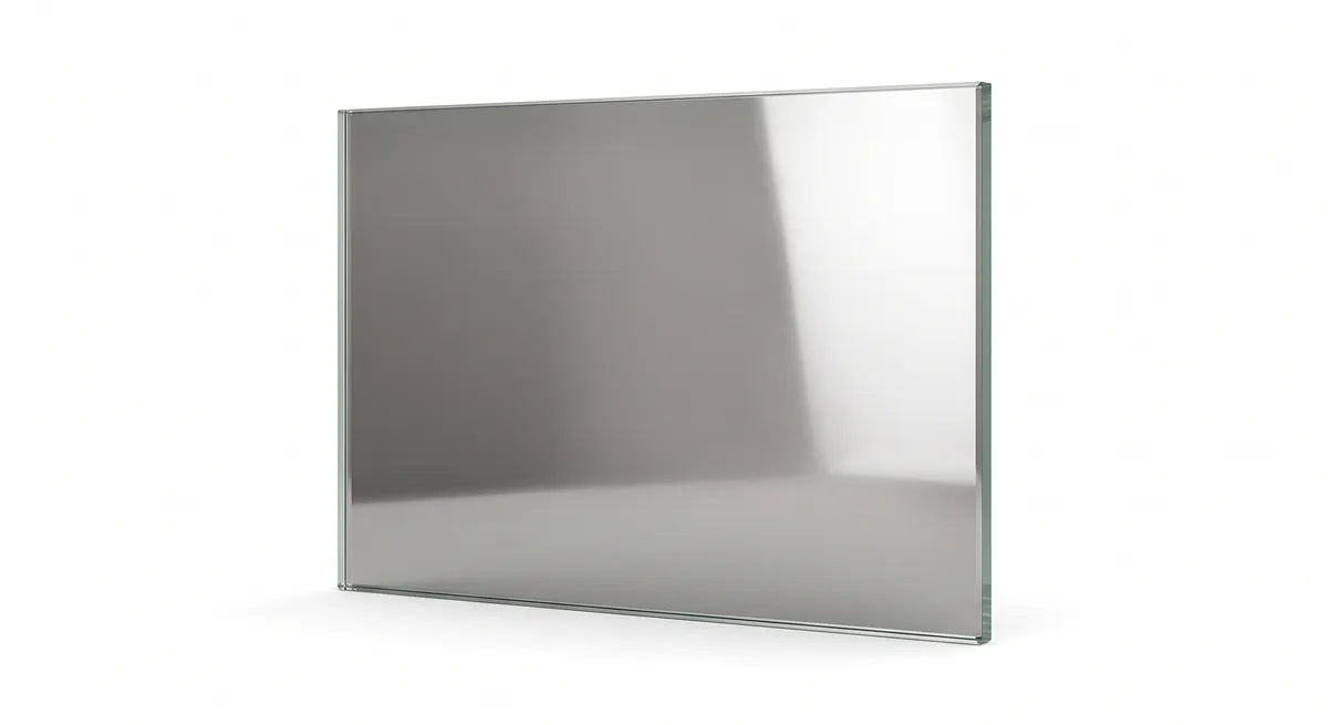Saint-Gobain MIRASTAR® divvirzienu spoguļa paraugs - rūdāms hroma pārklājuma spogulis 4 mm